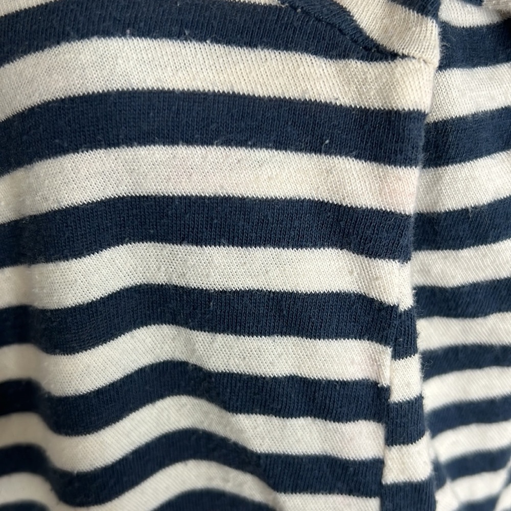 🕶️Blue/White⚡️Stripe Bengal Long Sleeve Tee Shirt L cabi soft knit - Picture 7 of 7